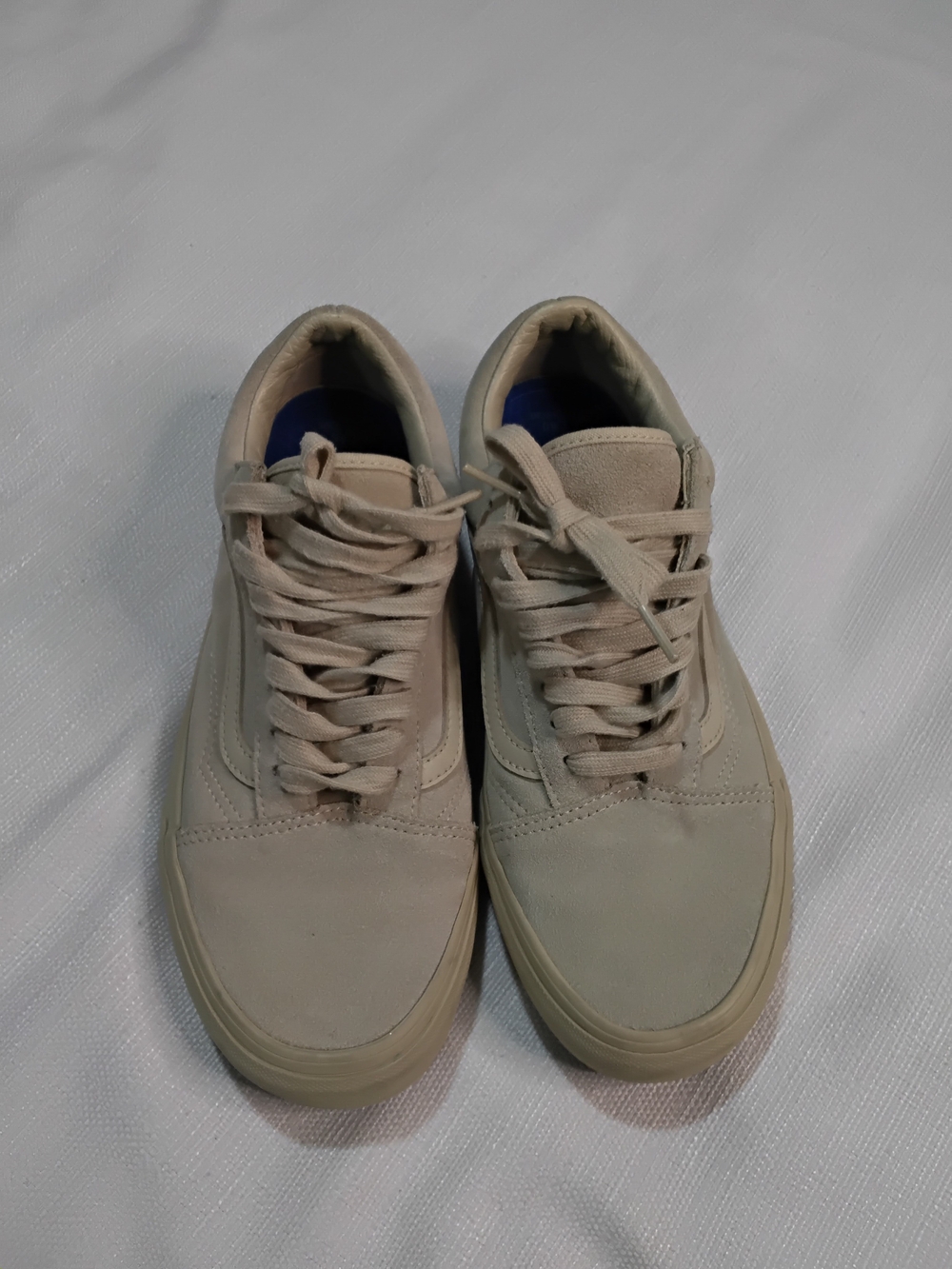 Vans Unisex Low-Top Sneakers in Light Beige Sz M-8 W-9.5